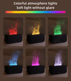 Flame Aroma Diffuser — Real flickering - Flame Glow + Aromatherapy Mist for Instant Calm
