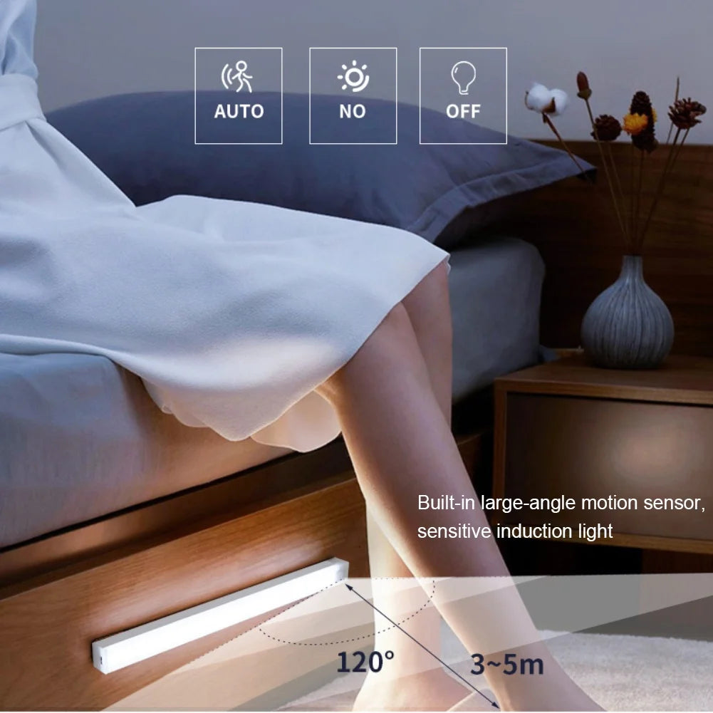 Rechargeable Under-Cabinet Light — Tap-to-glow Bar Light — Cordless and Stick-on.