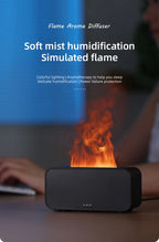 Flame Aroma Diffuser — Real flickering - Flame Glow + Aromatherapy Mist for Instant Calm