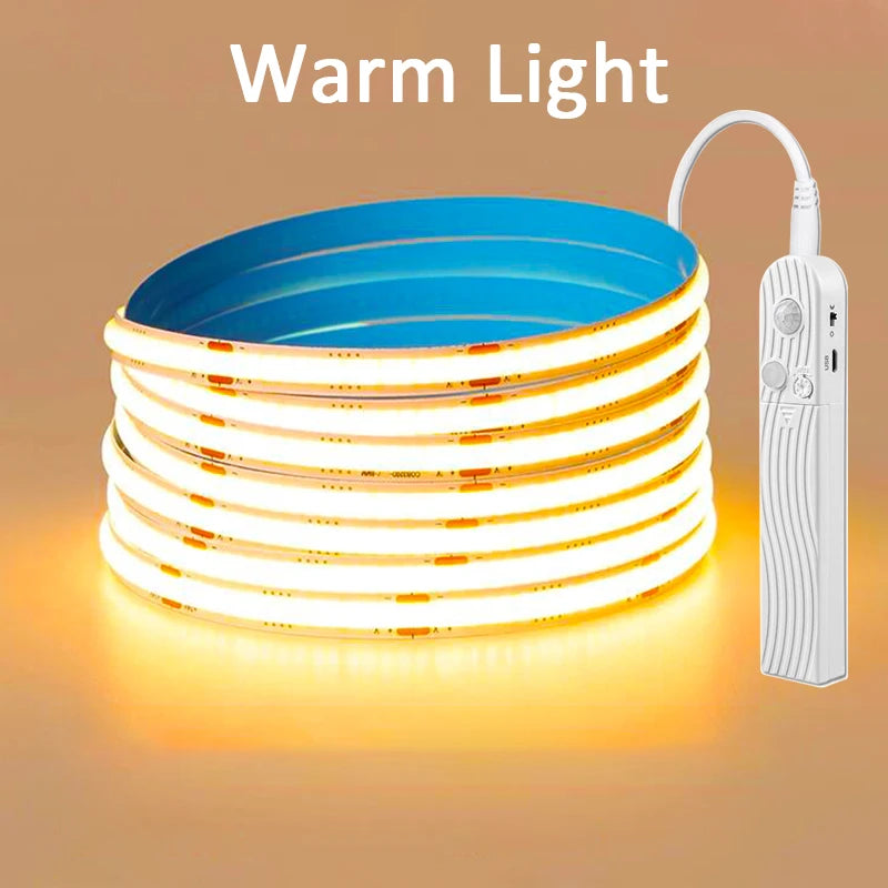 COB Motion Strip Light — Ultra-bright, Dot-Free Glow — Switches when you Walk By