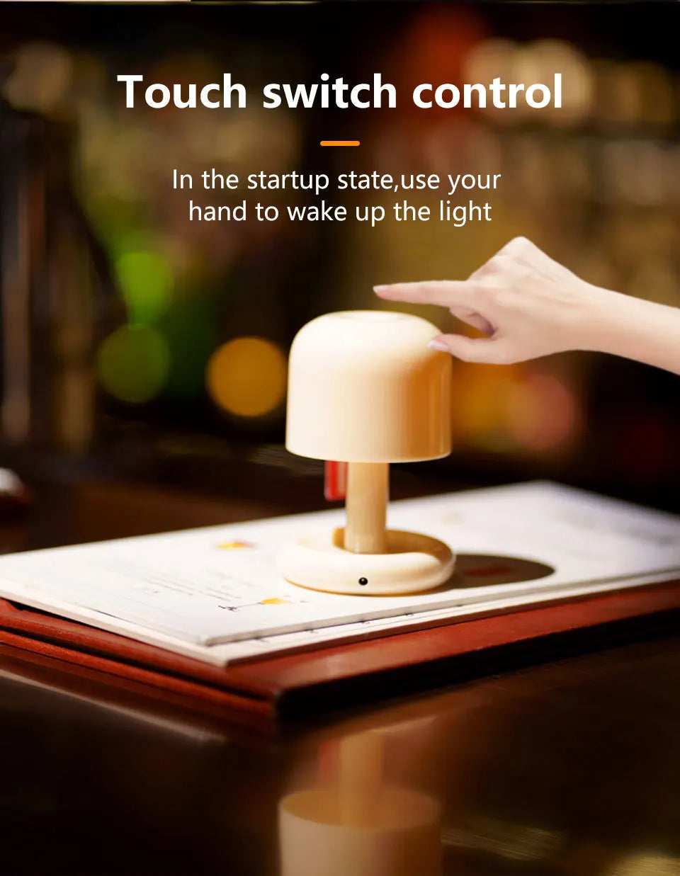 Mini Mushroom Lamp — Pocket-size Mushroom Mood Light — Rechargeable, Warm, Adorable