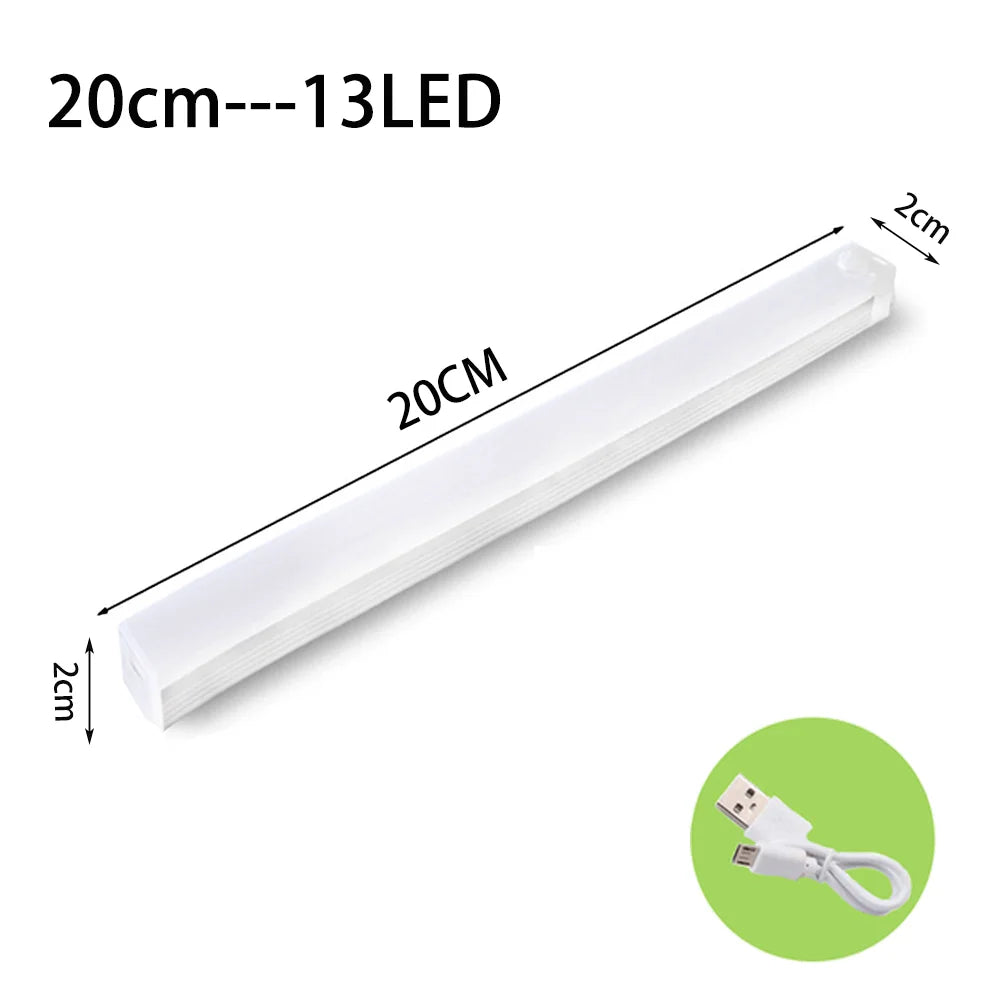 Rechargeable Under-Cabinet Light — Tap-to-glow Bar Light — Cordless and Stick-on.