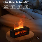 Fireplace Flame Humidifier — A Cozy Fireplace Glow and Soothing Mist controlled by Remote