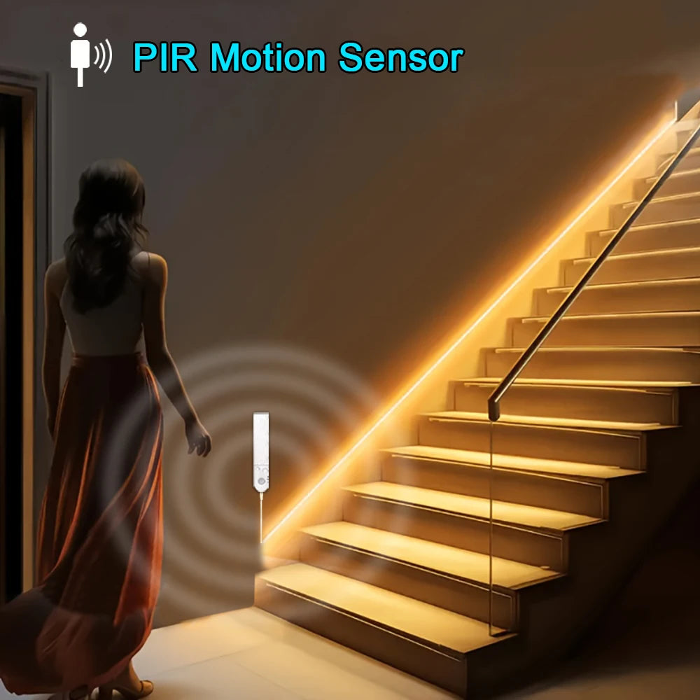 COB Motion Strip Light — Ultra-bright, Dot-Free Glow — Switches when you Walk By