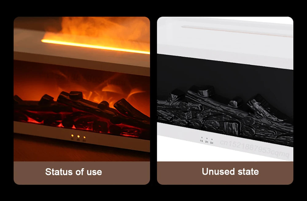 Fireplace Flame Humidifier — A Cozy Fireplace Glow and Soothing Mist controlled by Remote