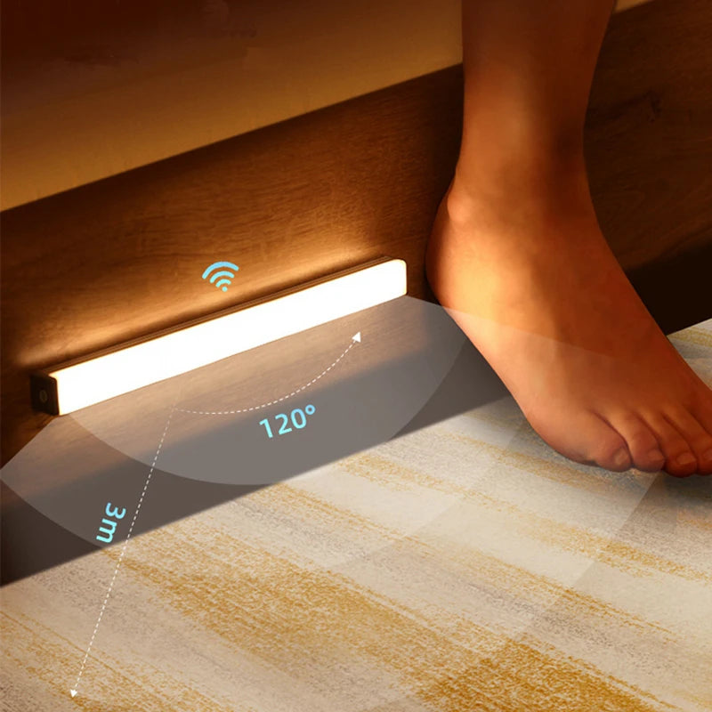 Rechargeable Under-Cabinet Light — Tap-to-glow Bar Light — Cordless and Stick-on.