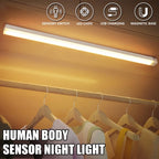 Rechargeable Under-Cabinet Light — Tap-to-glow Bar Light — Cordless and Stick-on.