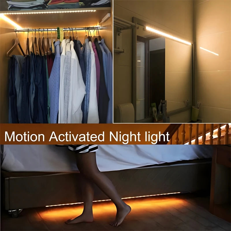 Motion LED Strip Light — Soft Motion-Activated Lighting — Peel, Stick, Glow