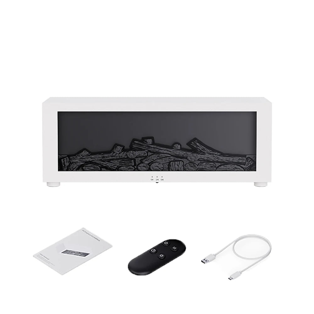 Fireplace Flame Humidifier — A Cozy Fireplace Glow and Soothing Mist controlled by Remote