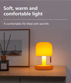 Mini Mushroom Lamp — Pocket-size Mushroom Mood Light — Rechargeable, Warm, Adorable