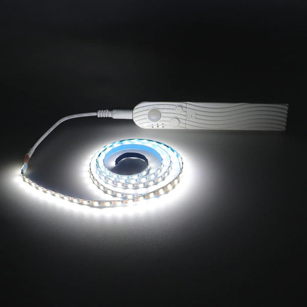Motion Sensor Cabinet Strip — Light for Closets and Cabinets — Sticks Anywhere, Senses You.