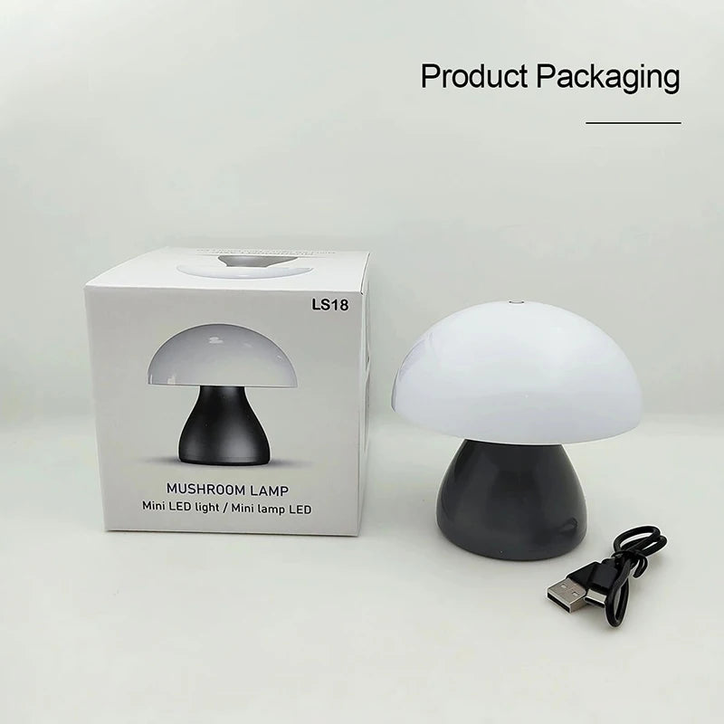 Mushroom Table Lamp — A Soft, Dimmable Mushroom Glow for Cozy Desks and Bedsides