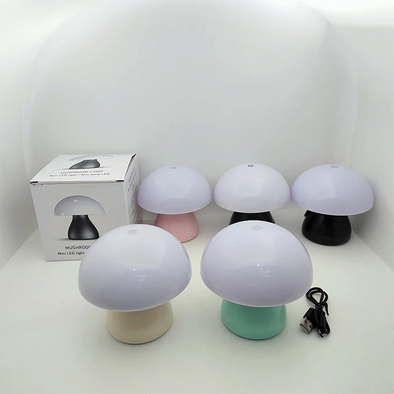 Mushroom Table Lamp — A Soft, Dimmable Mushroom Glow for Cozy Desks and Bedsides