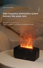 Flame Aroma Diffuser — Real flickering - Flame Glow + Aromatherapy Mist for Instant Calm