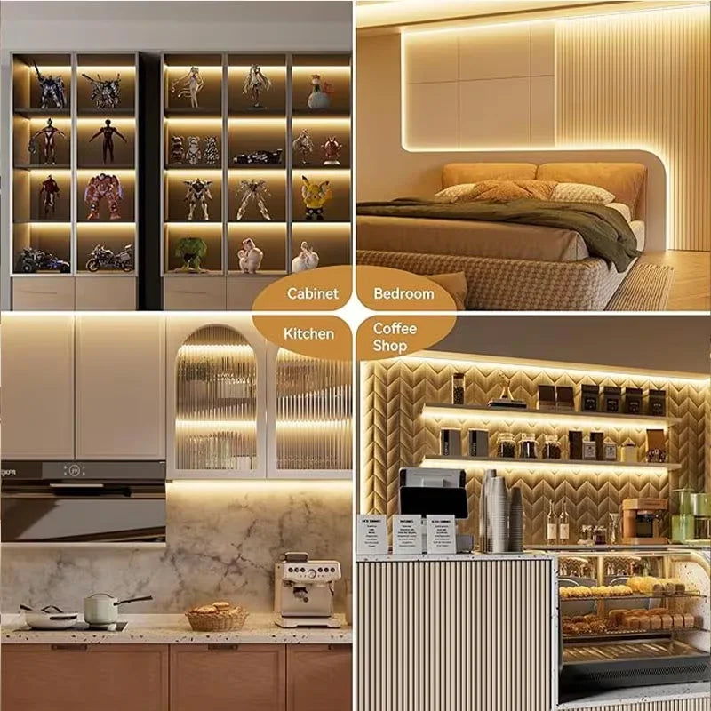 Motion LED Strip Light — Soft Motion-Activated Lighting — Peel, Stick, Glow