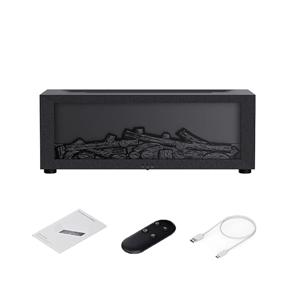 Fireplace Flame Humidifier — A Cozy Fireplace Glow and Soothing Mist controlled by Remote