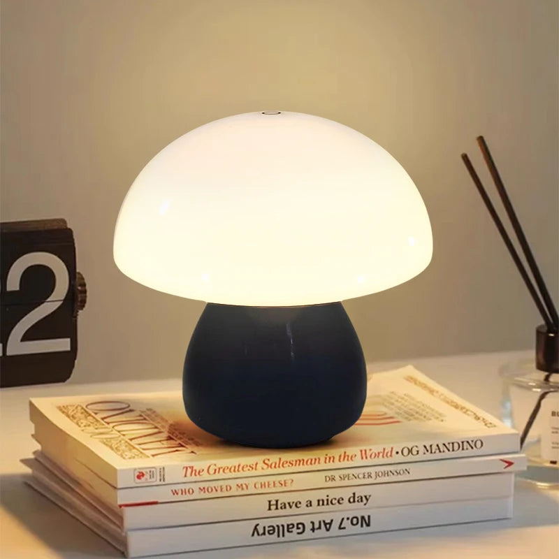 Mushroom Table Lamp — A Soft, Dimmable Mushroom Glow for Cozy Desks and Bedsides
