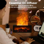 Fireplace Flame Humidifier — A Cozy Fireplace Glow and Soothing Mist controlled by Remote