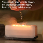 Flame Aroma Diffuser — Real flickering - Flame Glow + Aromatherapy Mist for Instant Calm