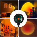 Sunset Projector Lamp — Cast a Golden-Hour Sunset on any Wall — Rotate to Set the Mood